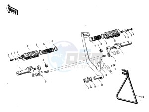 F81 M drawing FOOTRESTS_STAND_BRAKE PEDAL -- 71 F81M- -