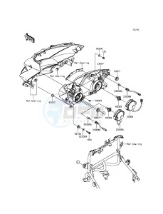 VERSYS 650 KLE650EGF XX (EU ME A(FRICA) drawing Headlight(s)