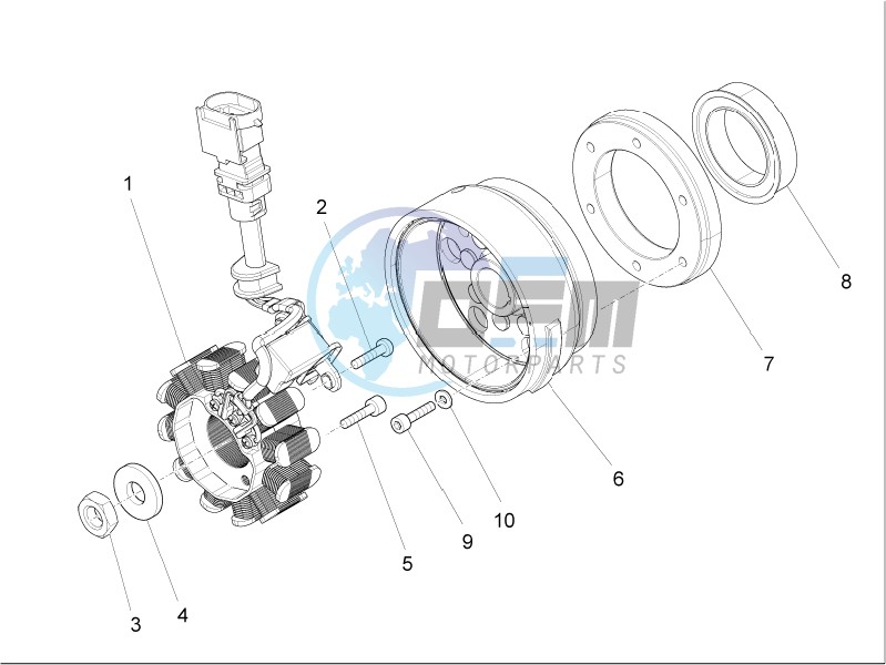 Cdi magneto assy - Ignition unit