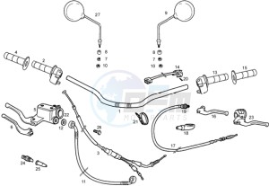 RCR 50 drawing Handlevar and controls