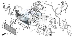 GL1500CT VALKYRIE drawing RADIATOR