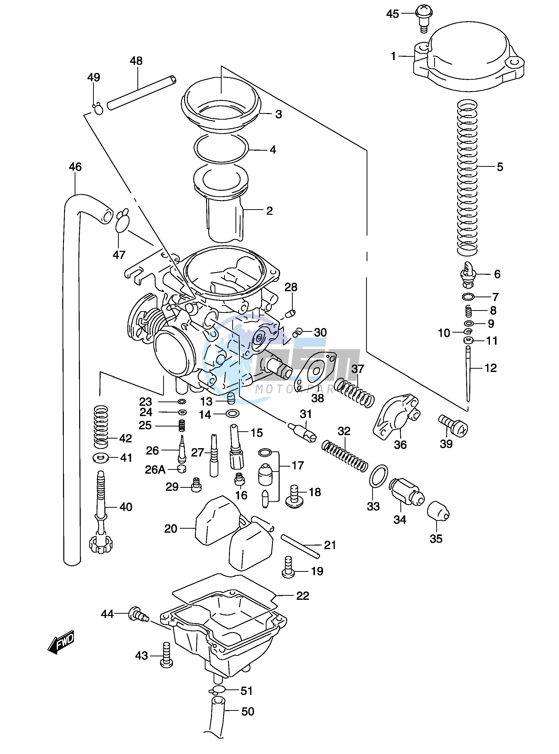 CARBURETOR (MODEL K3)