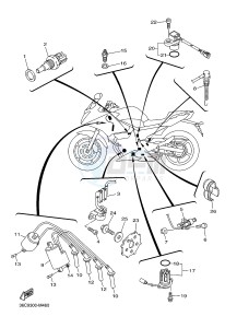 XJ6S ABS 600 DIVERSION (S-TYPE, ABS) (36D7) drawing ELECTRICAL 1