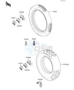 VN 1500 A [VULCAN 88] (A1-A5) [VULCAN 88] drawing TIRE