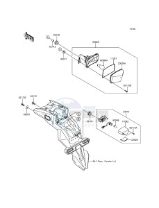 D-TRACKER KLX150HGF XX (EU ME A(FRICA) drawing Taillight(s)