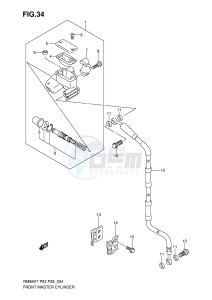 RM85 (P3-P28) drawing FRONT MASTER CYLINDER