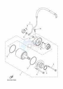 XSR700 MTM690 (BEF1) drawing STARTING MOTOR