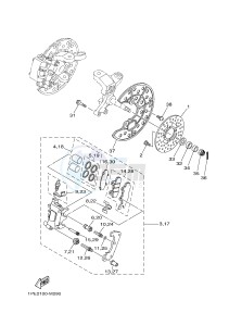 YFM700R YFM70RSBJ RAPTOR 700 (2LSE) drawing FRONT BRAKE CALIPER