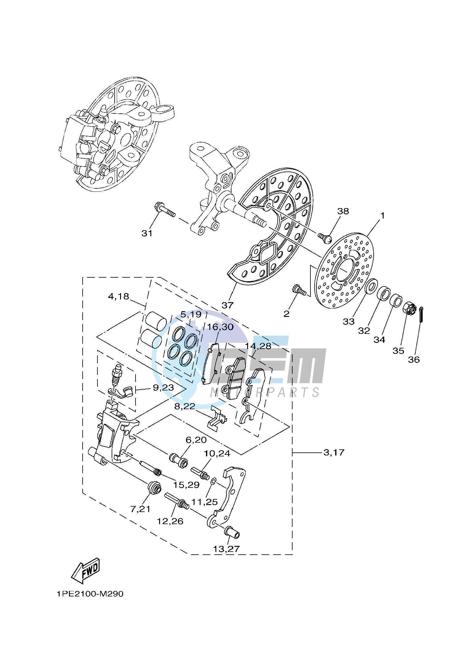 FRONT BRAKE CALIPER