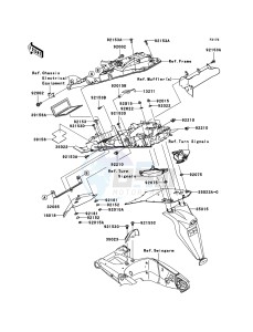 NINJA ZX-10R ZX1000D6F FR GB XX (EU ME A(FRICA) drawing Rear Fender(s)