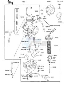 KDX 200 A [KDX200] (A1-A3) [KDX200] drawing CARBURETOR -- KDX200-A3- -