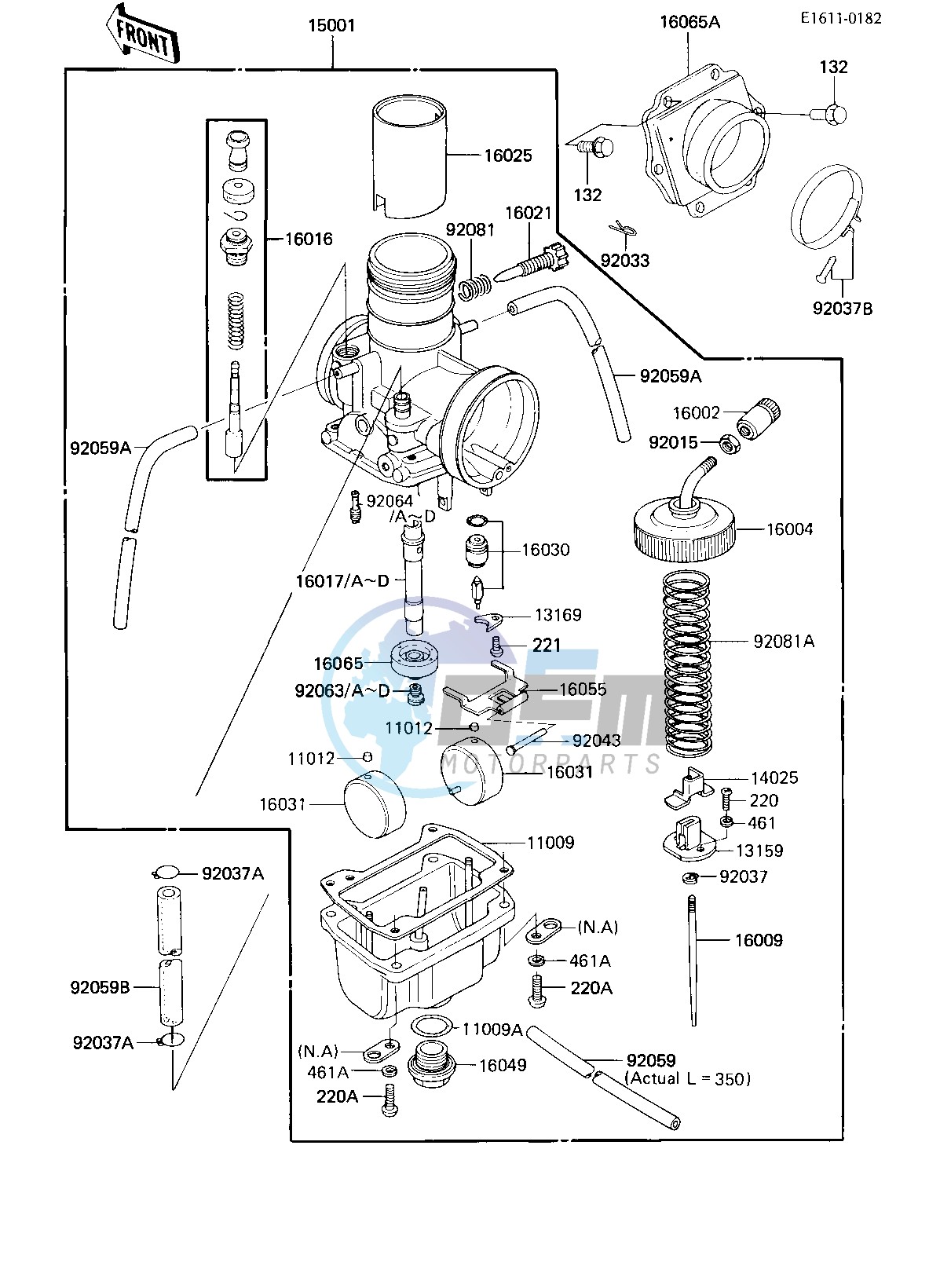 CARBURETOR -- KDX200-A3- -