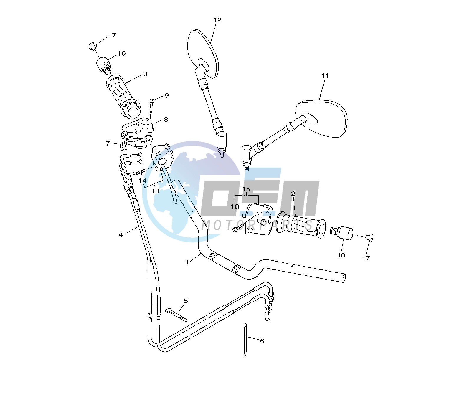 STEERING HANDLE AND CABLE