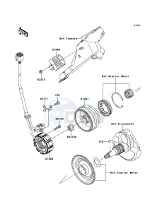 KLX450R KLX450ABF EU drawing Generator