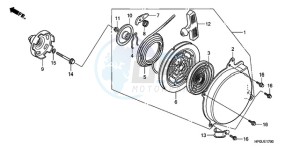 TRX500FE9 Australia - (U) drawing RECOIL STARTER