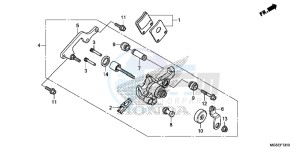 NC700SDC drawing PARKING BRAKE CALIPER