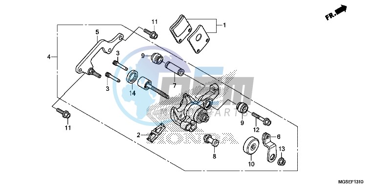 PARKING BRAKE CALIPER