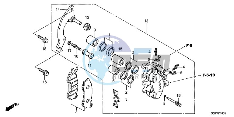 FRONT BRAKE CALIPER