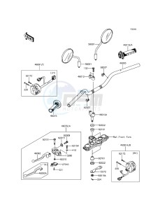 KLX125 KLX125CGF XX (EU ME A(FRICA) drawing Handlebar