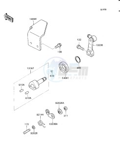 KAF 540 E [MULE 2030] (E1) [MULE 2030] drawing GEAR CHANGE MECHANISM