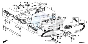 CRF250R Europe Direct - (ED) drawing SWINGARM