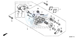 VFR1200XDLE CrossTourer ED drawing PARKING BRAKE CALIPER