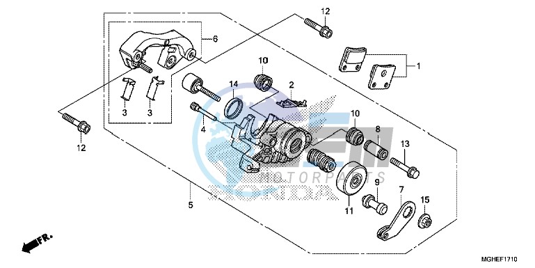 PARKING BRAKE CALIPER