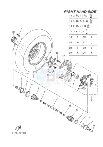 YFM700FWAD YFM70GPSJ GRIZZLY 700 EPS (B1AM) drawing FRONT WHEEL 2