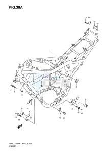 GSF1250 (E2) Bandit drawing FRAME (MODEL K9)