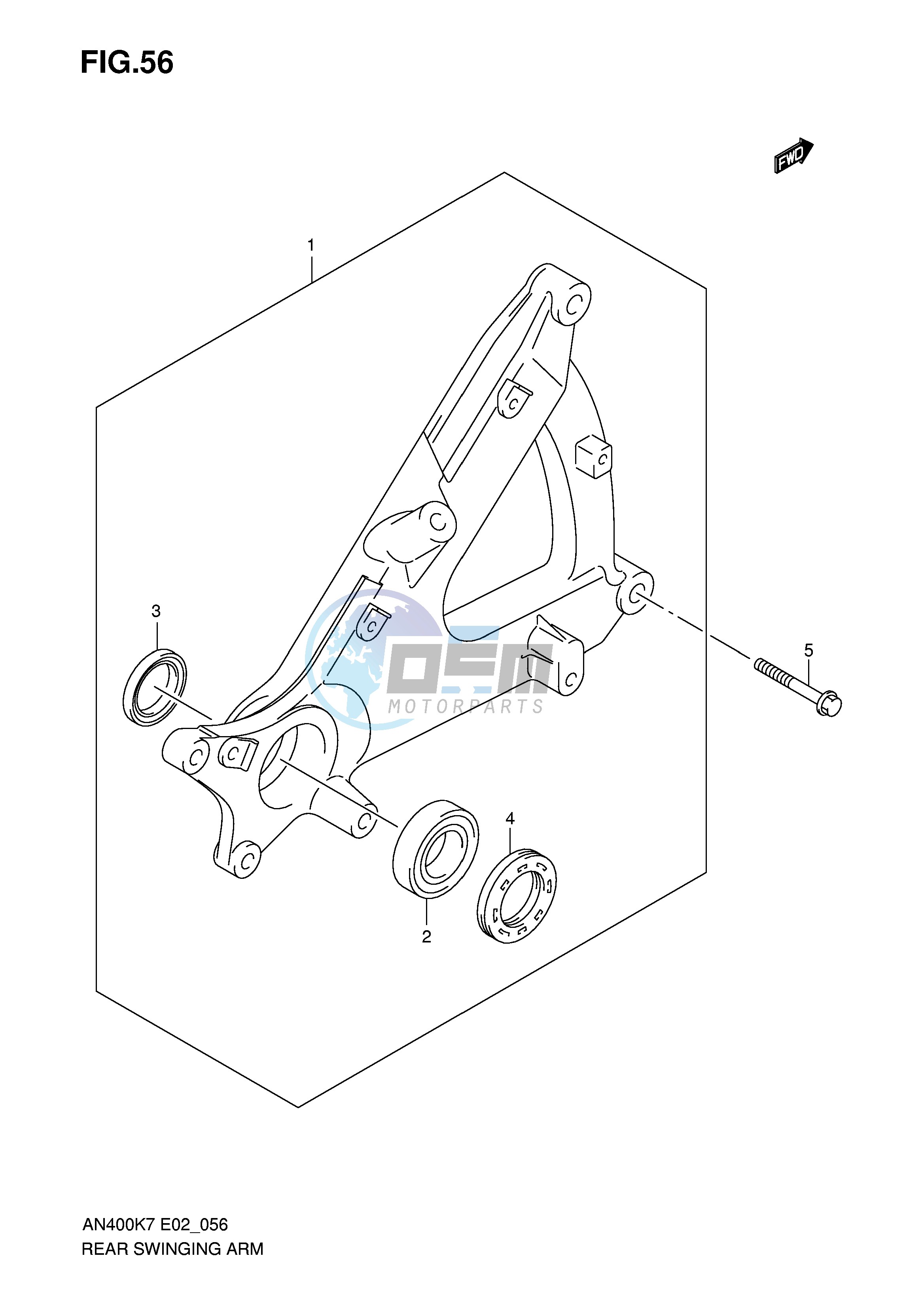 REAR SWINGING ARM