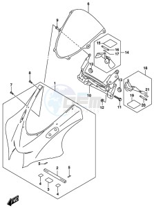 GSX-R1000 ARZ drawing COWLING BODY (GSX-R1000AL8 E21) (FOR YKV)