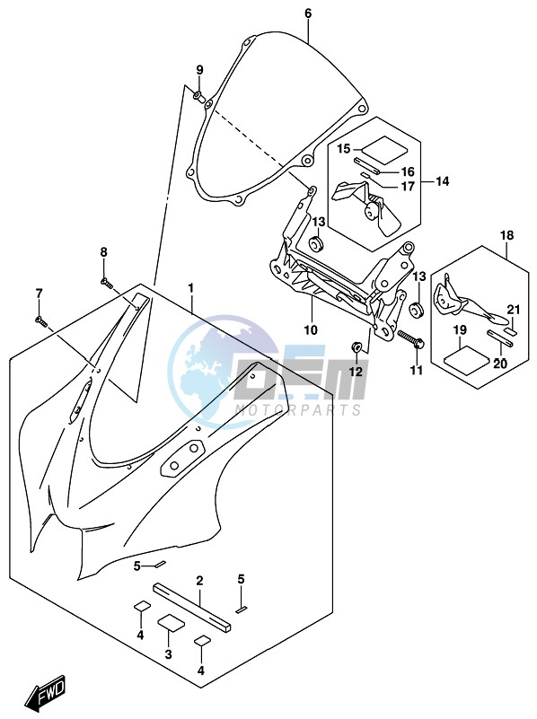 COWLING BODY (GSX-R1000AL8 E21) (FOR YKV)