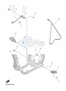 YZ250F (B7B2) drawing STAND & FOOTREST