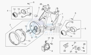 Breva 750 IE IE drawing Front lights