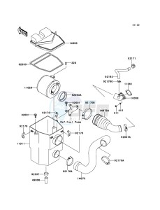 MULE_610_4X4 KAF400ABF EU drawing Air Cleaner