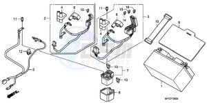 CB600FA39 Australia - (U) drawing BATTERY