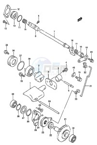 RM250 (T-V-W-X-Y) drawing EXHAUST VALVE (MODEL T)