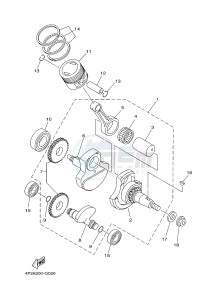 AG125 (BF81) drawing CRANKSHAFT & PISTON