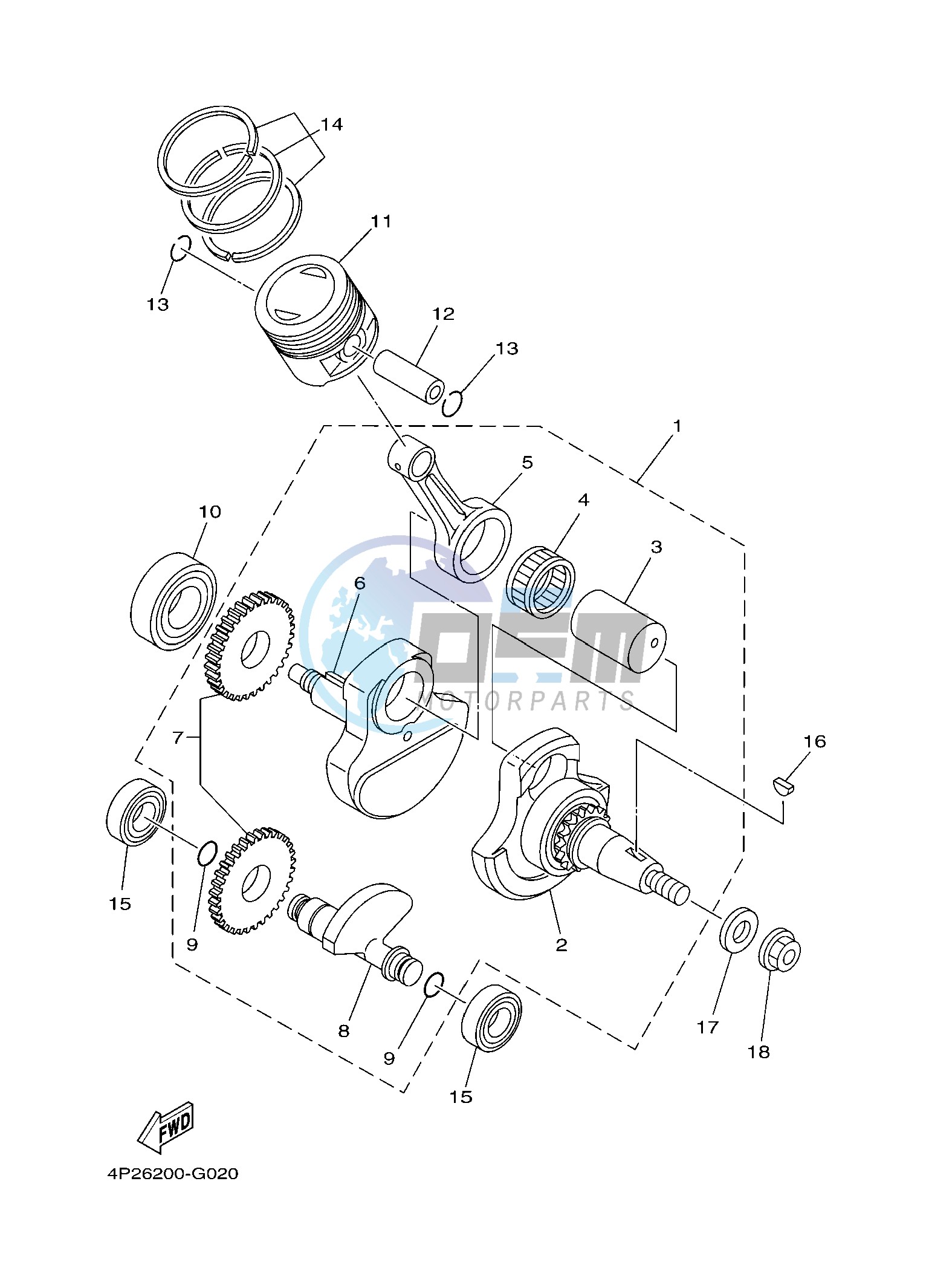 CRANKSHAFT & PISTON