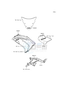 ER-6F EX650EFF XX (EU ME A(FRICA) drawing Decals(White)