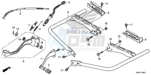 TRX500FM2H Europe Direct - (ED) drawing PEDAL/STEP