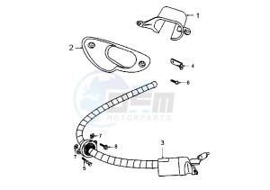 X–FIGHT - 100 cc drawing ANTI-THEFT CABLE