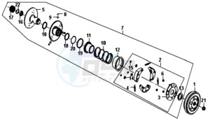 ALLO 50 45 KM/H L6 drawing CLUTCH