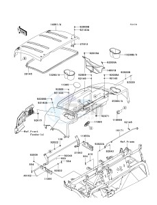 KAF 950 F [MULE 4010 DIESEL 4X4] (F9F-FAF) F9F drawing FENDERS