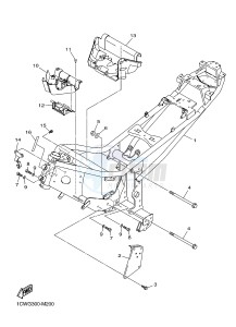 XJ6FA 600 DIVERSION F (ABS) (1DGA 1DGB) drawing FRAME