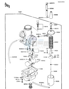 KX 80 E [KX80] (E2-E3) [KX80] drawing CARBURETOR   -- 84 KX80-E2- -