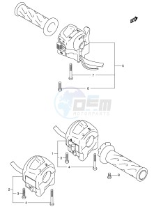 GSX-R600 (E2) drawing HANDLE SWITCH (MODEL K3)