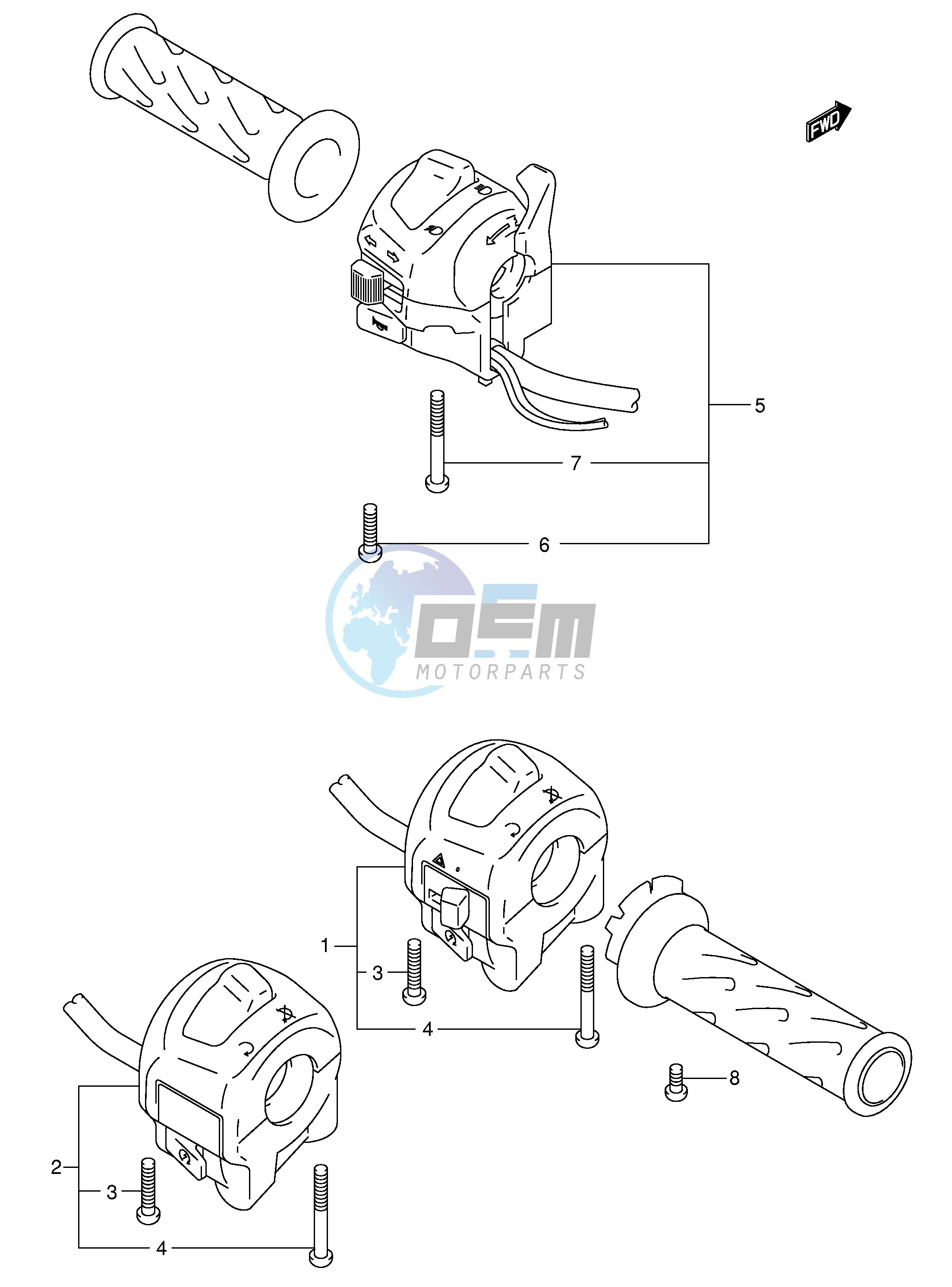 HANDLE SWITCH (MODEL K3)