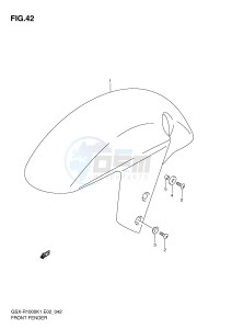 GSX-R1000 (E2) drawing FRONT FENDER