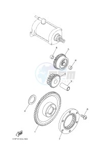 YFM700FWAD YFM7FGPLED GRIZZLY 700 EPS LIMITED EDITION (1HPY) drawing STARTER CLUTCH